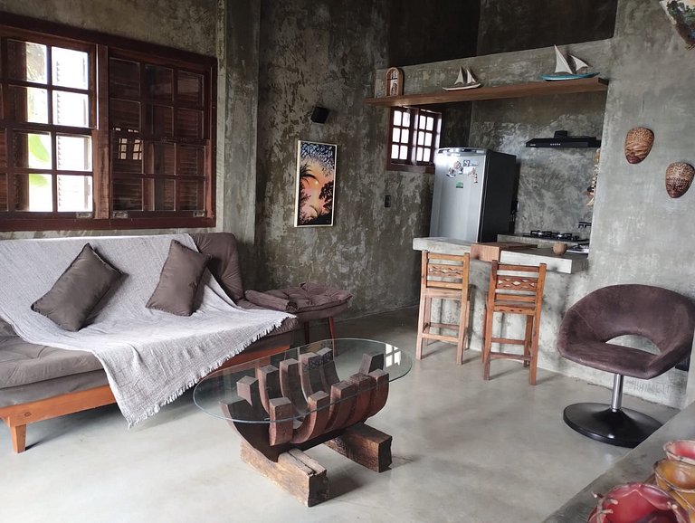 Loft na Enseada do Gancho frente mar