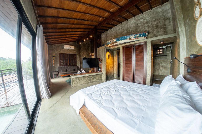 Loft Frente-Mar na Enseada do Gancho