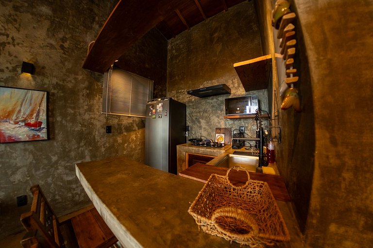 Loft Frente-Mar na Enseada do Gancho