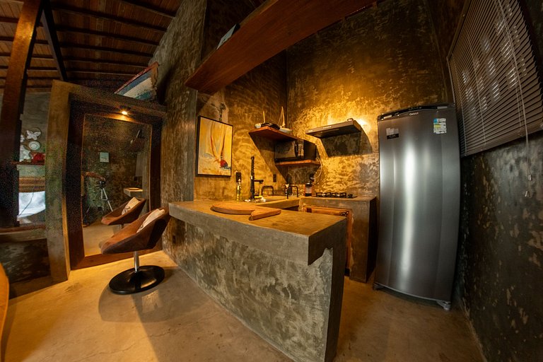 Loft Frente-Mar na Enseada do Gancho