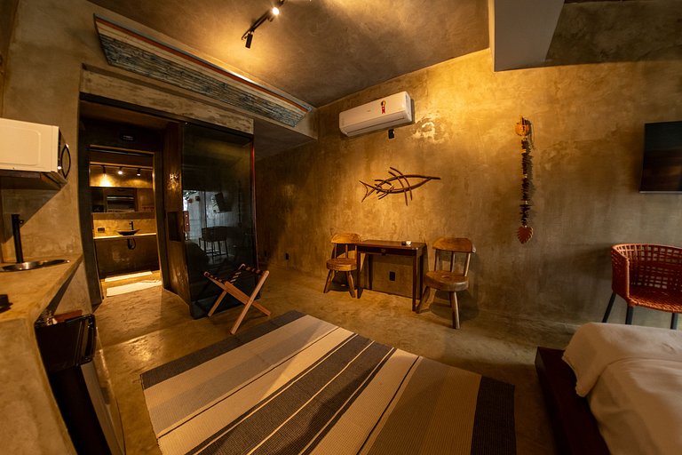 Loft Frente-Mar na Enseada do Gancho