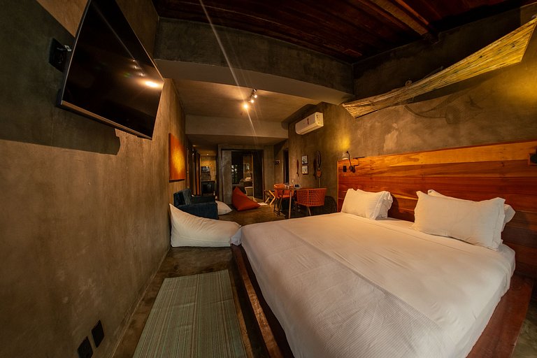 Loft Frente-Mar na Enseada do Gancho