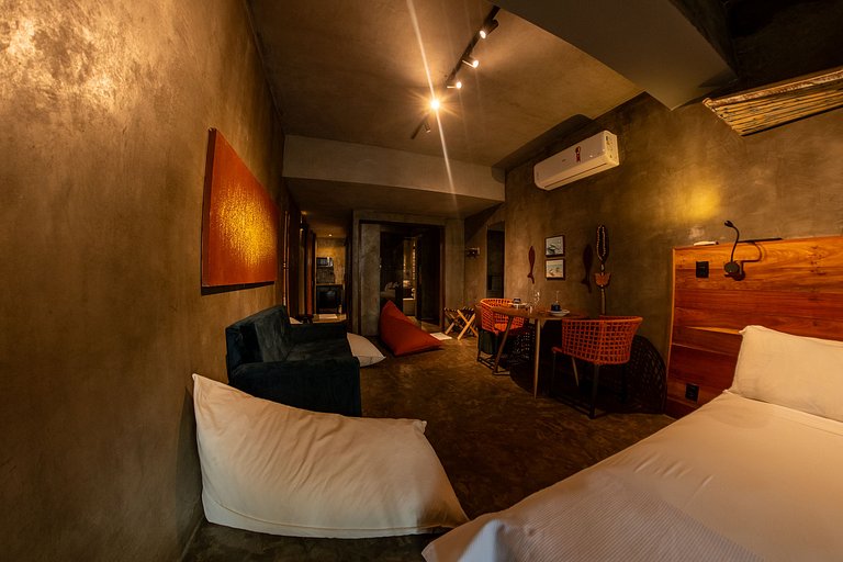 Loft Frente-Mar na Enseada do Gancho