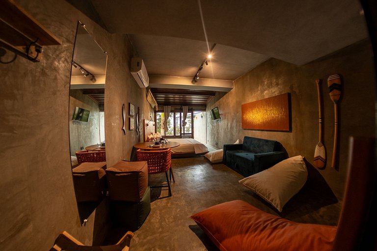 Loft Frente-Mar na Enseada do Gancho