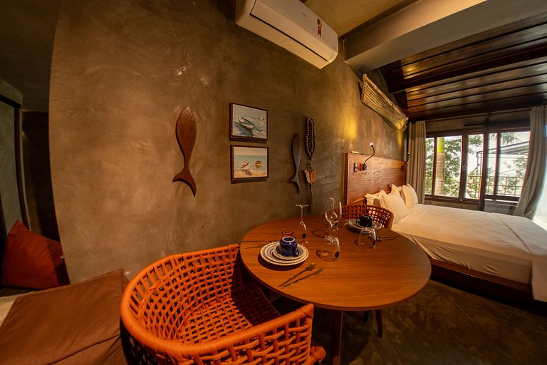 Loft Frente-Mar na Enseada do Gancho